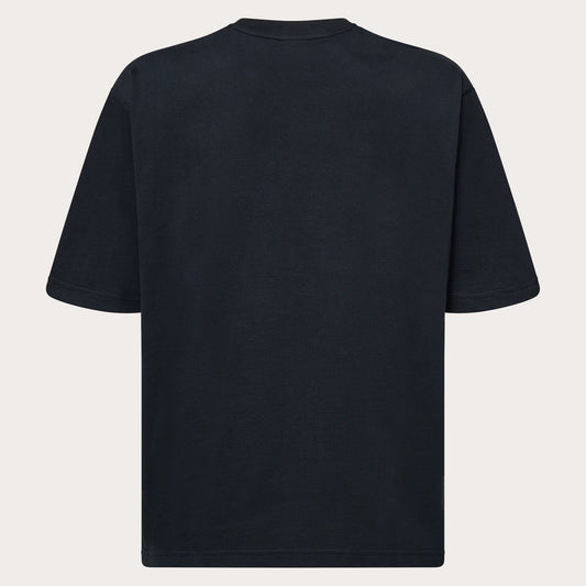 Black t-shirt on a light gray background