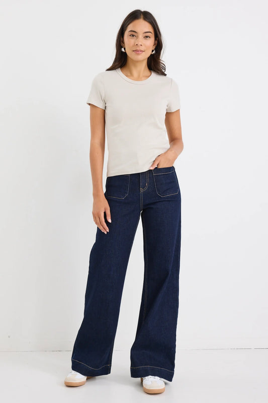Stories to be Told - Study Stone Rib Longer Baby Tee