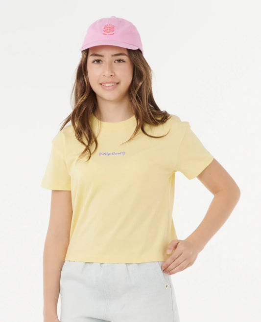 Rip Curl Sunset Skies Crop Tee - Girl