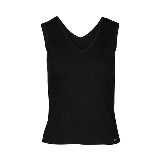 Black tank top on a white background
