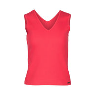Red tank top on a white background