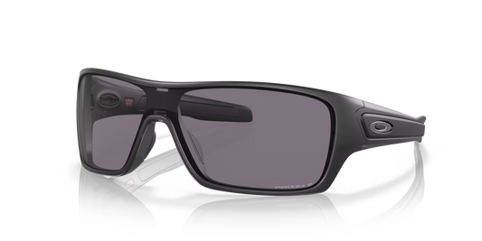 Oakley Turbine Rotor sunglasses, in a sophisticated matte black finish with Prizm Grey Polarised lenses