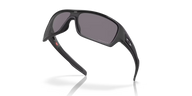 Oakley Turbine Rotor sunglasses, in a sophisticated matte black finish with Prizm Grey Polarised lenses