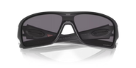 Oakley Turbine Rotor sunglasses, in a sophisticated matte black finish with Prizm Grey Polarised lenses