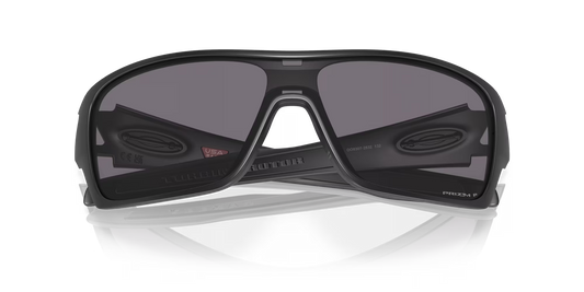 Oakley Turbine Rotor sunglasses, in a sophisticated matte black finish with Prizm Grey Polarised lenses