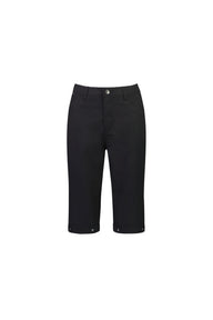 Vassalli Black Straight Leg Poplin Short Front