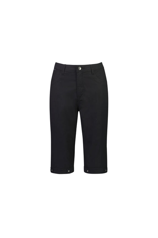 Vassalli Black Straight Leg Poplin Short Front
