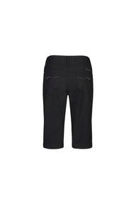 Vassalli Black Straight Leg Poplin Short Back