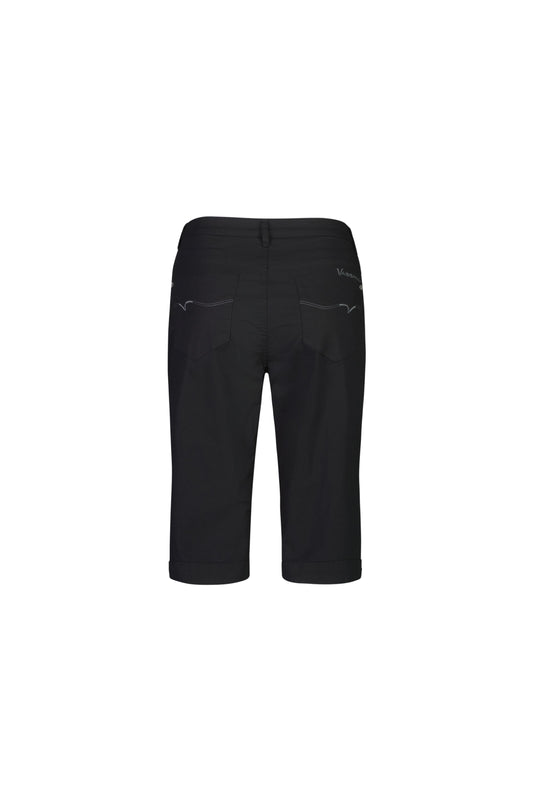 Vassalli Black Straight Leg Poplin Short Back