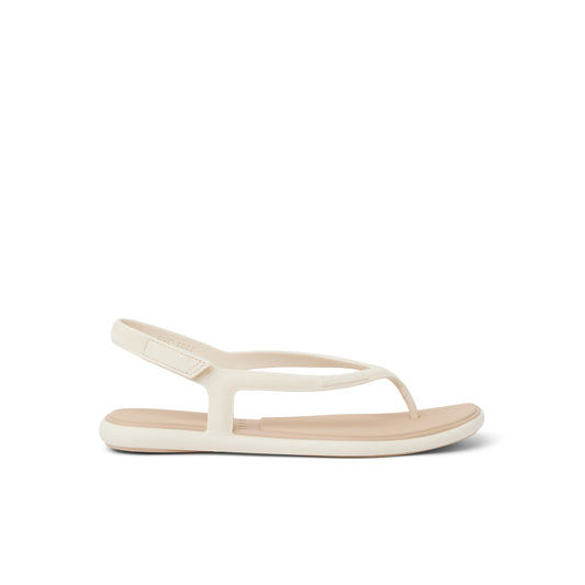 Beige sandal on a white background
