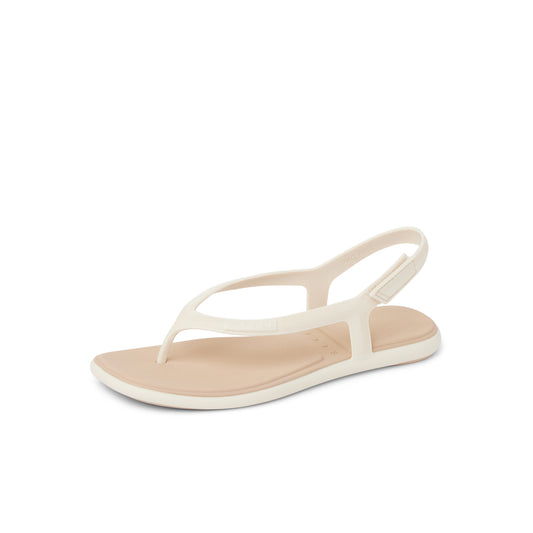 White sandal on a white background
