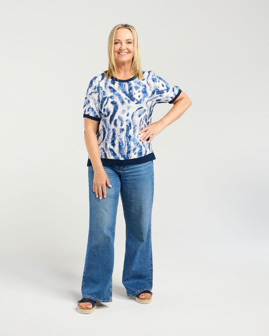Seduce Zoe Top - Blue Mist