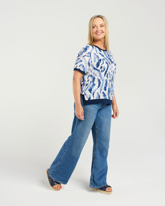 Seduce Zoe Top - Blue Mist