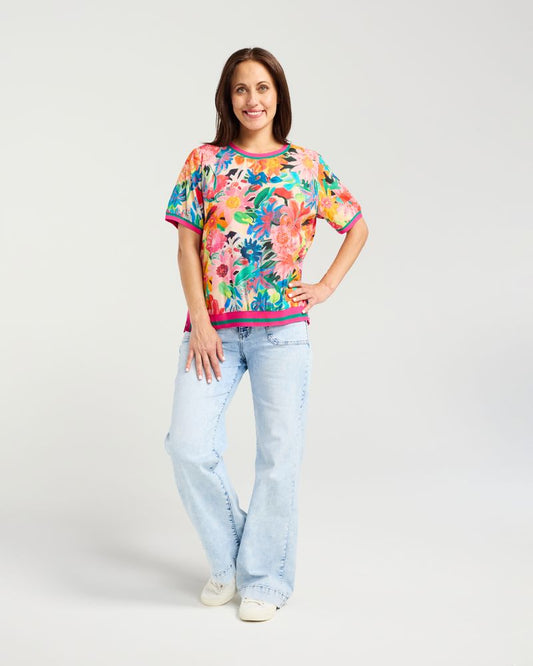 Seduce Zoe Top - Tropical Garden