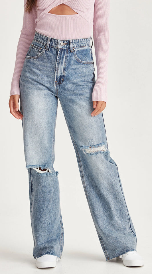 Junkfood Avril Wide Leg Jean