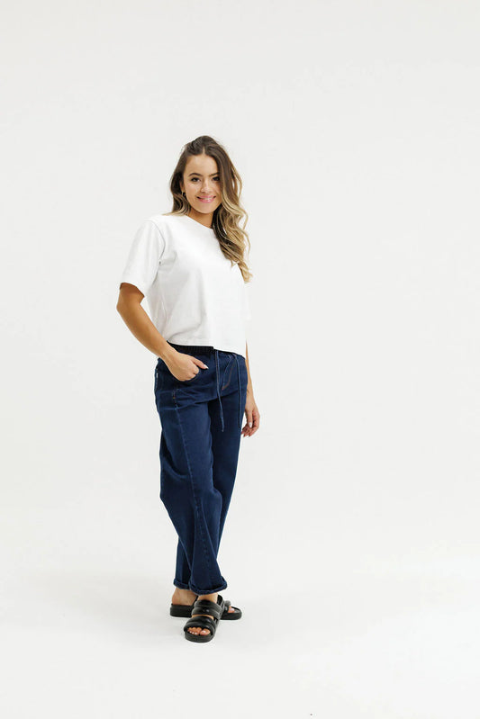 HomeLee Barrel Jeans - Indigo Wash