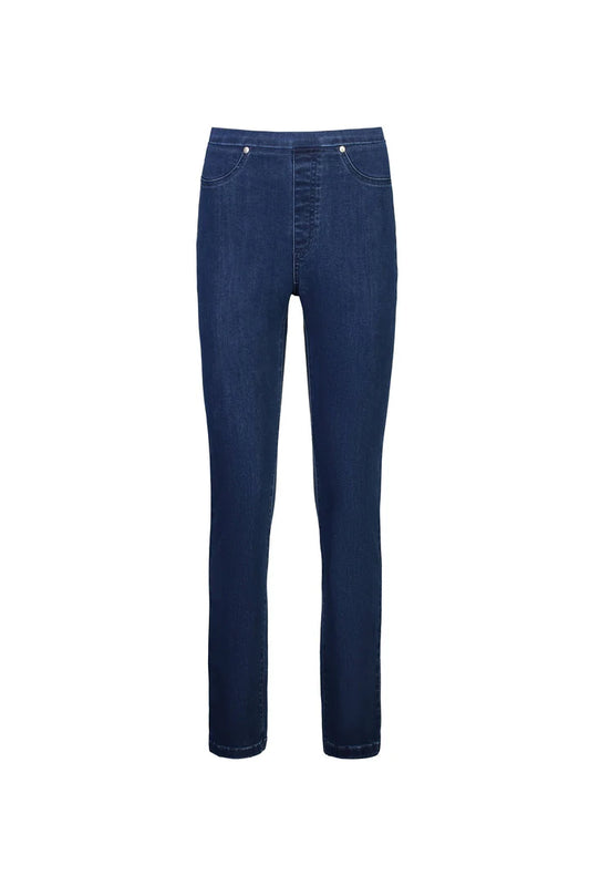 Blue jeans on a white background