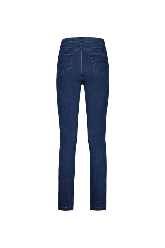 Blue jeans on a white background