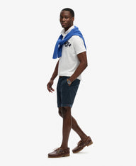 navy chino short