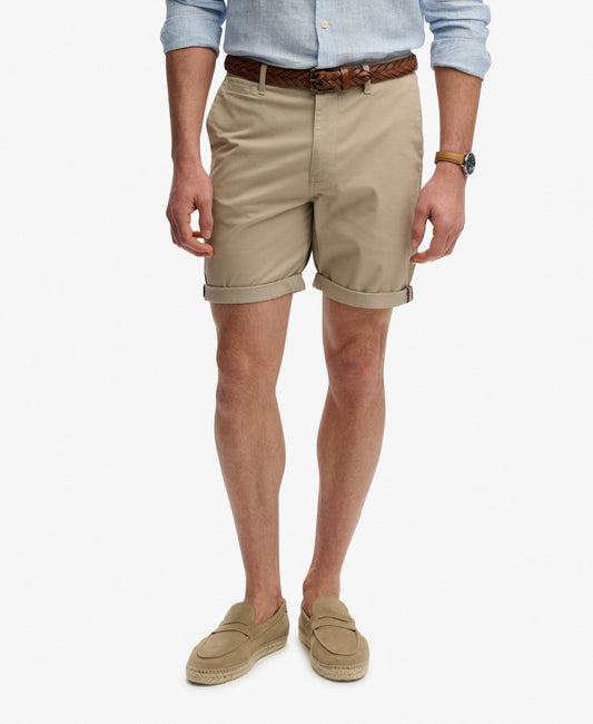 beige chino shorts 