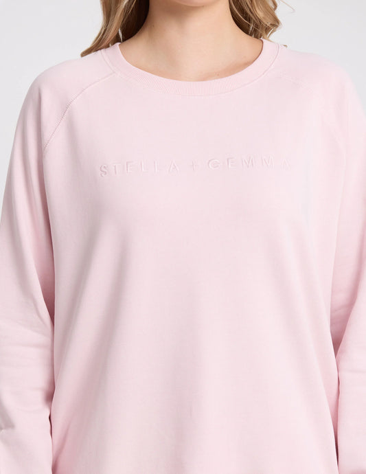 Stella and Gemma Classic Sweat in Pink Tulle