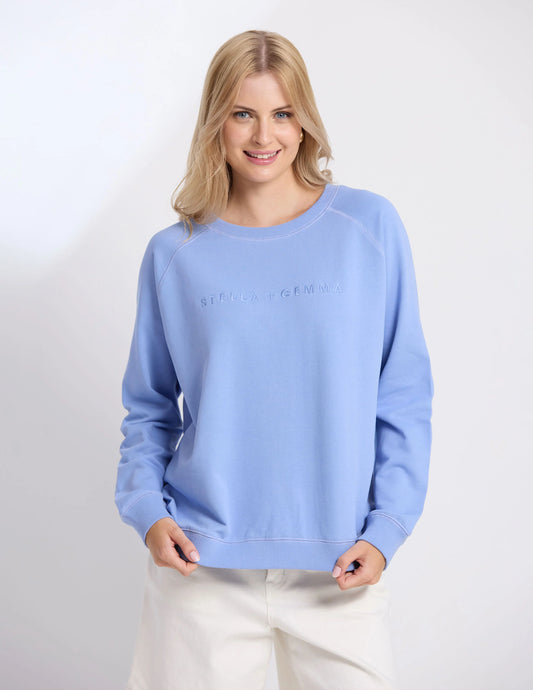 Stella and Gemma Classic Sweat in Sky