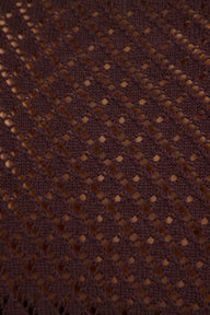 chocolate knit close up 