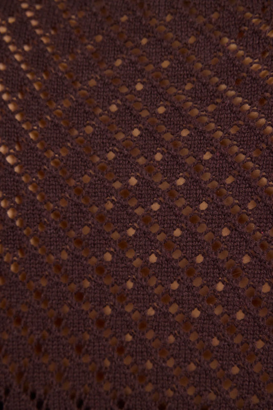 chocolate knit close up 