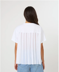 white top with back detail 