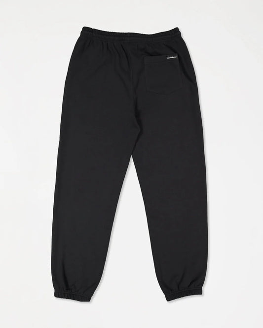 Black sweatpants on a light gray background