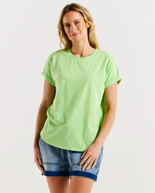 Betty Basics Hailey Tee - Bright Green