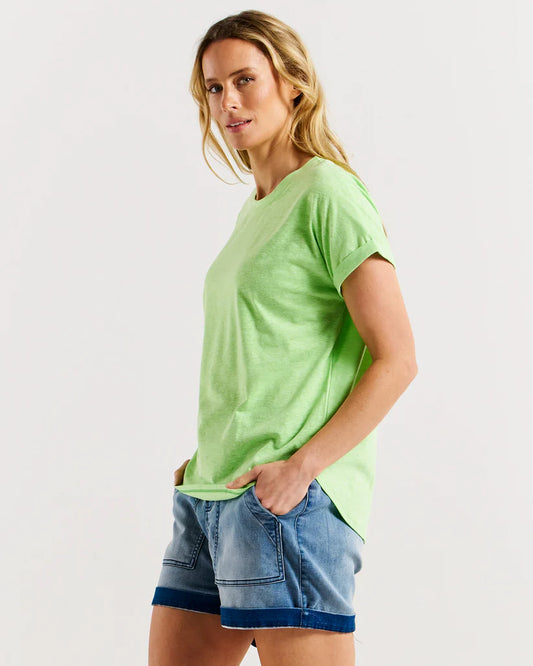 Betty Basics Hailey Tee - Bright Green