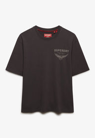 carbon black superdry heritage biker tee