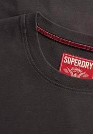 carbon black superdry heritage biker tee