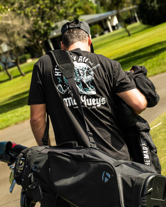 The Mad Hueys Hittin Fk All SS Tee - Black