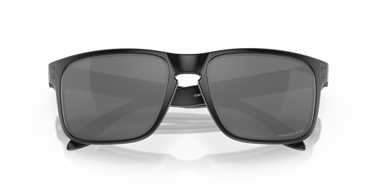 Black sunglasses with dark lenses on a white background