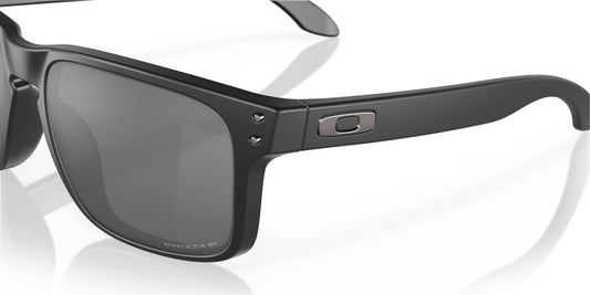 Black sunglasses with a reflective surface on a white background