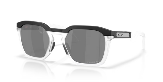 Sunglasses with reflective lenses on a clear background