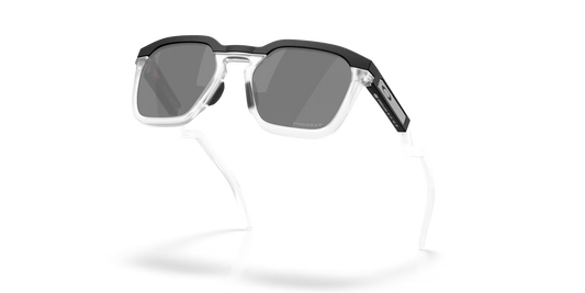 Sunglasses with white frame and dark lenses on a transparent background