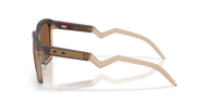 Bow with a brown and beige design on a white background