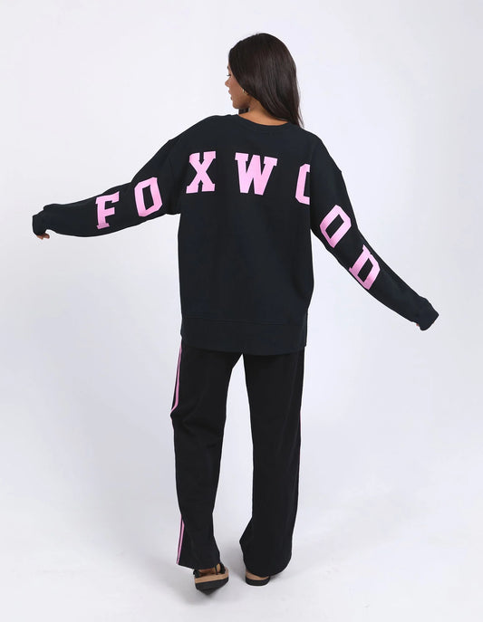 Foxwood Interval Crew - Black Neon Pink