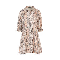 Floral patterned dress on a white background