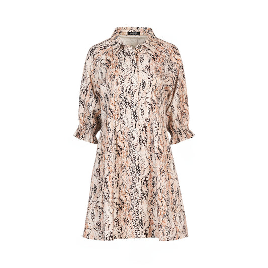 Floral patterned dress on a white background