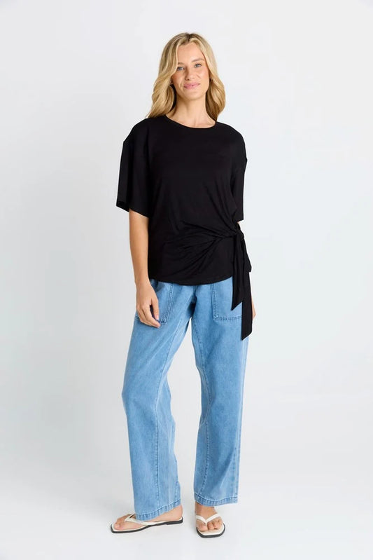 Betty Basics Knot Tee - Black