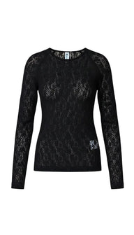 black lace long sleeve 