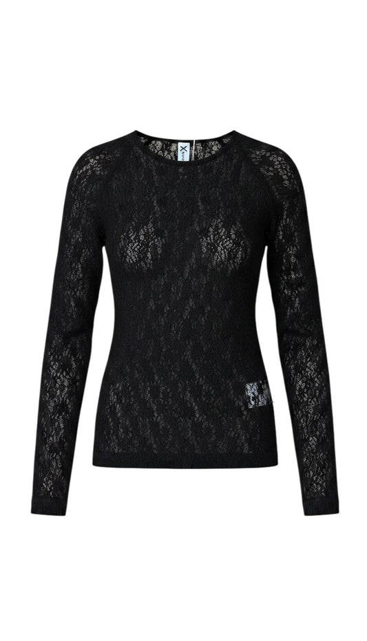 black lace long sleeve 