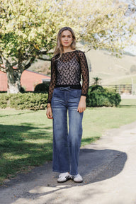 black lace long sleeve 