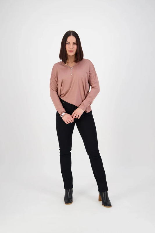 Vassalli Lotus Jean - Black Denim