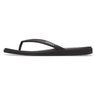 Black Crocs sandal on a white background