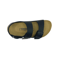 Black Sandal with Cork sole and white background